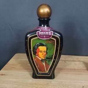 Jim Beam Chopin Bottle Decanter Bar Ware Empty Man Cave Display Decoration